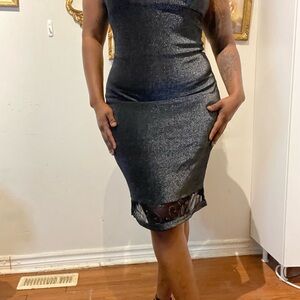 Elegant Black Shimmer Dress